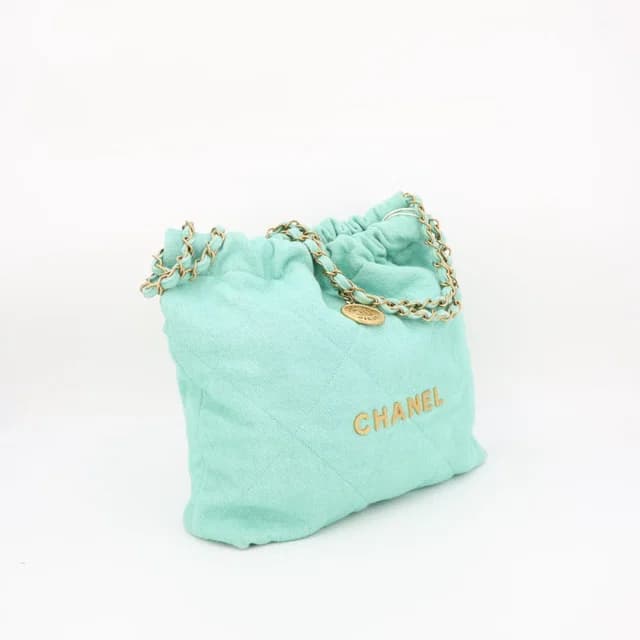 Chanel Handbag 22 Small in Denim from The Reluxe, photo 1 of 1