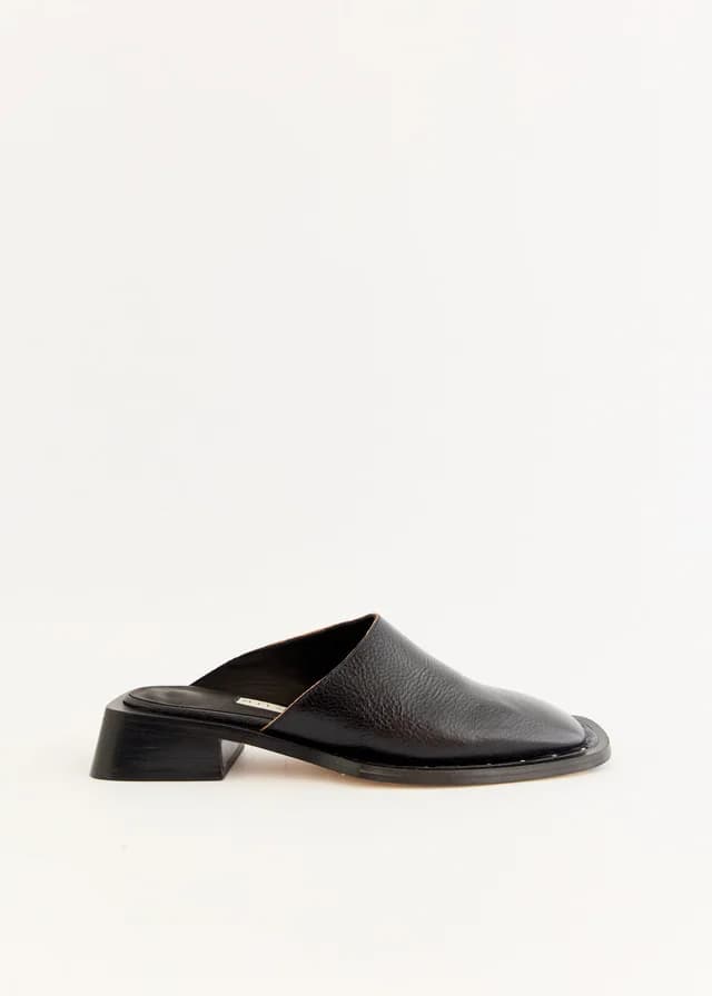 Miista Rune Black Mules in BLACK, image 1 of 1 from Incu
