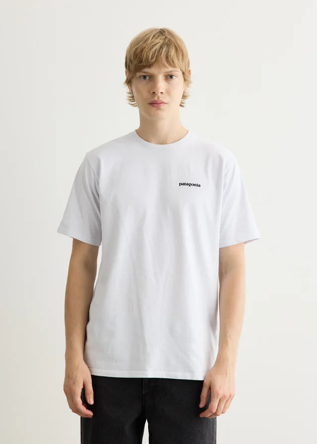 Patagonia P-6 Logo Responsibili-Tee T-Shirt in White, image 1 of 1 from Incu