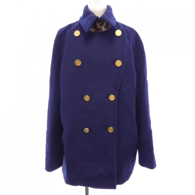 Louis Vuitton Coat Navy in Navy Cashmere from The Reluxe, photo 1 of 1