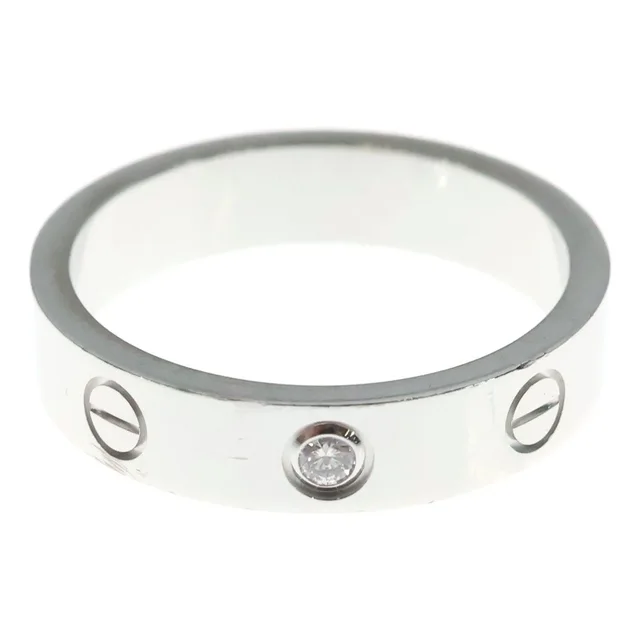 Cartier Mini Love Diamond Ring White Gold in White from The Reluxe, photo 1 of 1