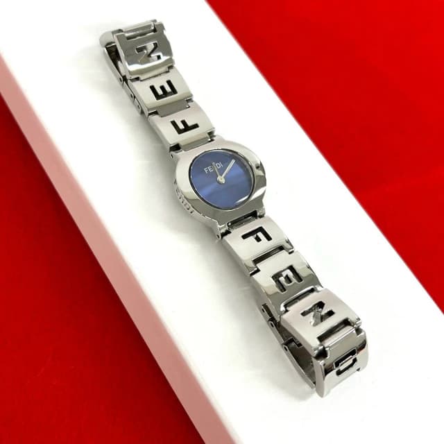 Fendi Products Logo Stainless Steel Quartz Wrist Watch Silver in Silver from The Reluxe, photo 1 of 1