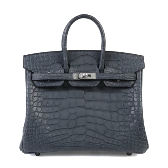 Hermès Birkin 25 Gris misty (H0) in Grey Crocodile from Ginza Xiaoma, photo 1 of 1