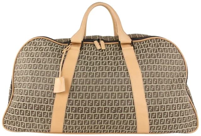 Fendi XL Brown Monogram FF Zucca Duffle Bag in Brown Canvas from Bagriculture, photo 1 of 1