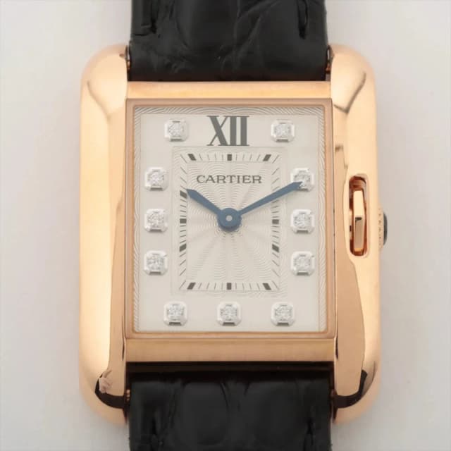 Cartier Tank Anglaise with Diamond Dial Quartz Watch WJTA0007 from The Purse Affair, photo 1 of 1