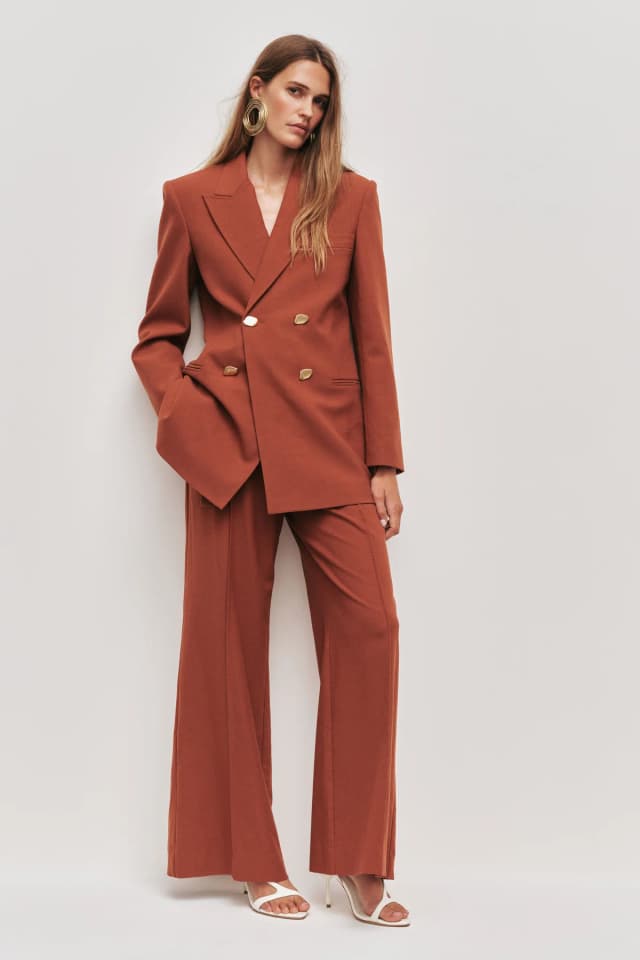 AJE Moderna Pant in RUST, image 1 of 1 from Aje