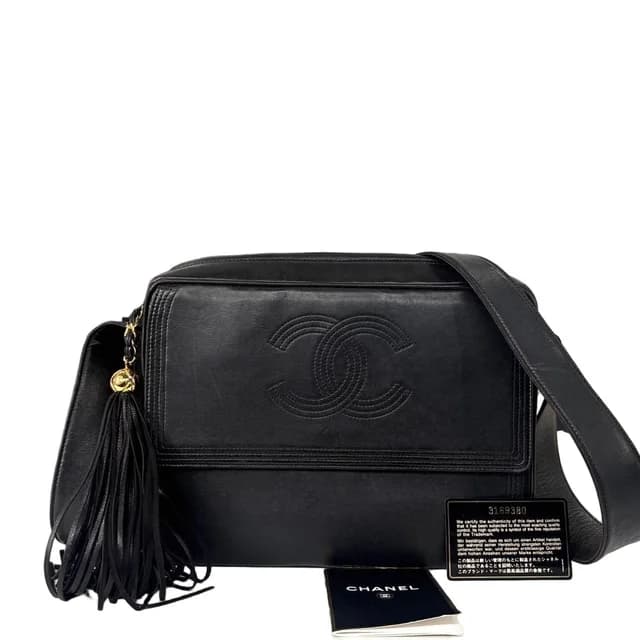 Chanel CC Logo Lambskin Shoulder Bag in Lambskin from The Reluxe, photo 1 of 1