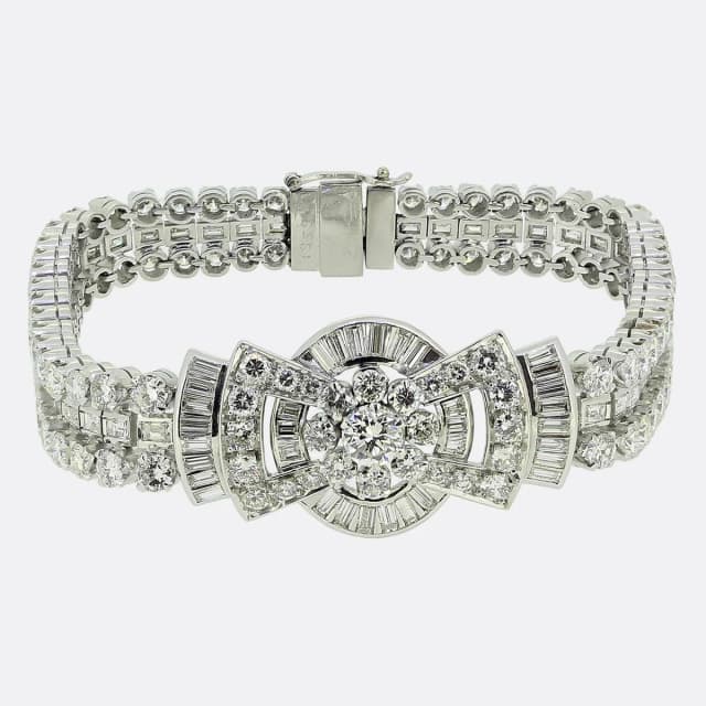 Cartier 12.00 Carat Diamond Bracelet from The Vintage Jeweller, photo 1 of 1