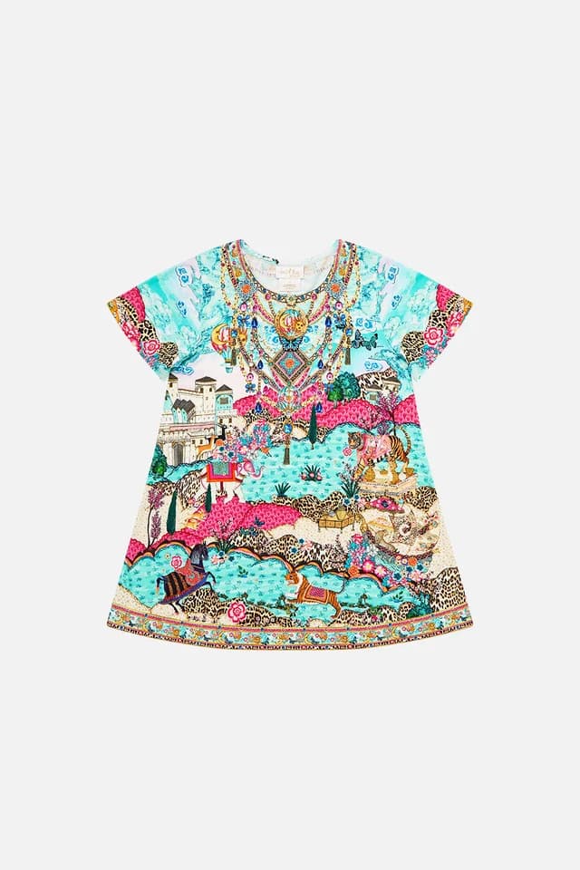 Camilla eBoutique KIDS TEE MINI DRESS WITH FLARE HEM MINIATURE MOMENTS, image 1 of 1 from CAMILLA