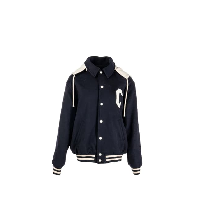 Celine Size 42 Stadium Hooded Jacket Cashmere Midnight Black SHW in Black Cashmere from EMIER, photo 1 of 1