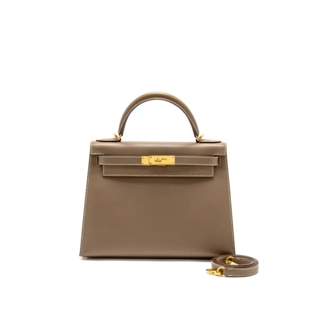 Hermès kelly 28 Epsom etoupe GHW stamp Z in Taupe Epsom leather from EMIER, photo 1 of 1