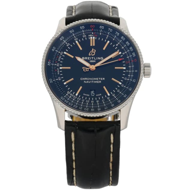 Breitling Navitimer A17326 41mm Stainless Steel Watch in Leather from H&T, photo 1 of 1