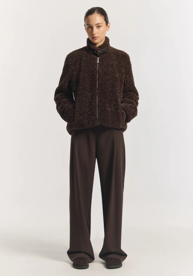 VIKTORIA & WOODS Dolomites Jacket in CHOCOLATE, image 1 of 1 from Viktoria & Woods