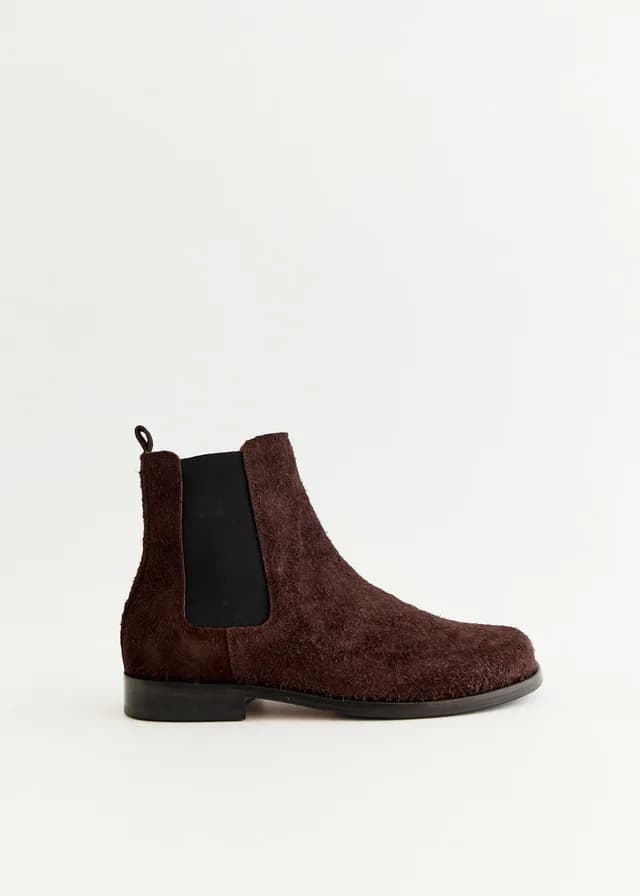 mfpen Core Boots in Brown Fuzzy Suede, image 1 of 1 from Incu