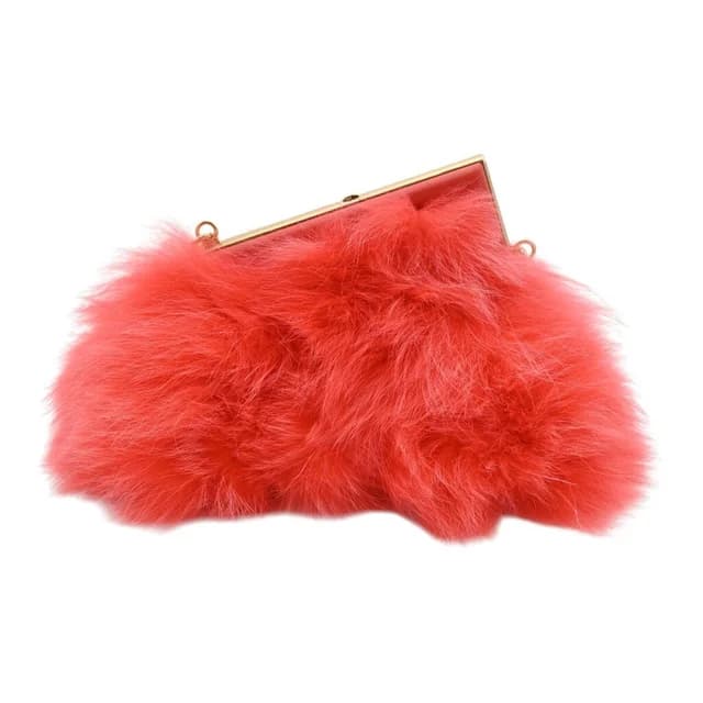Fendi Papavero First Papavero Fur Shoulder Bag in Leather from Clotheshorse Anonymous, photo 1 of 1