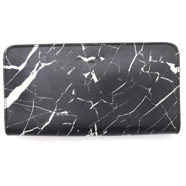 Balenciaga Marble Philias Round Zip Wallet Black in Black from The Reluxe, photo 1 of 1