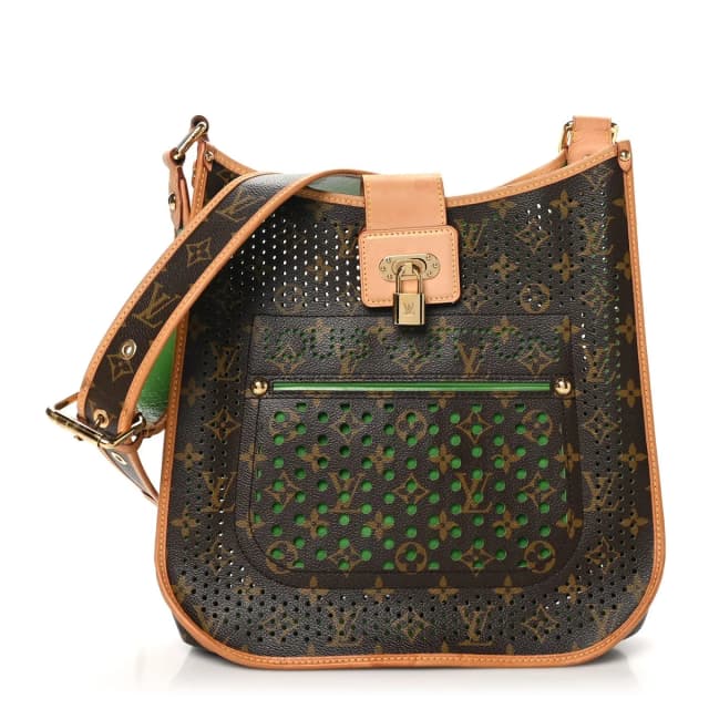 Louis Vuitton Limited Edition Musette Monogram Perfo Coated Canvas Bag - Green in Green Coated canvas from H&T, photo 1 of 1