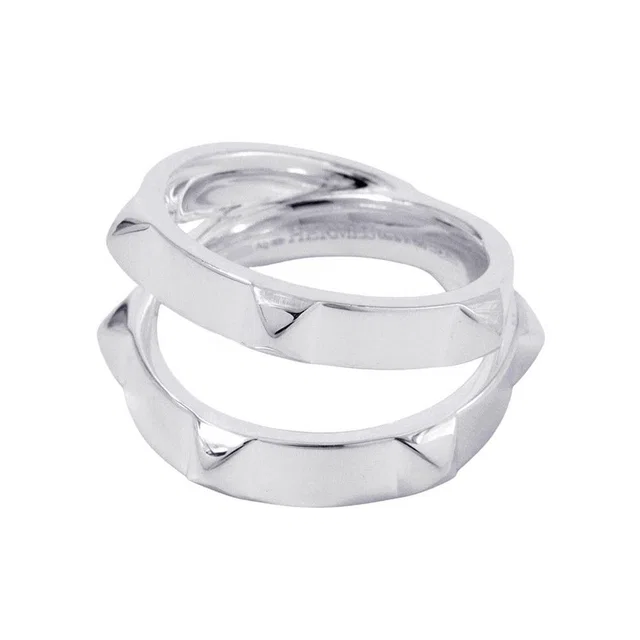Hermès Ring Cl De-H Double Round Silver 53 in Silver from The Reluxe, photo 1 of 1