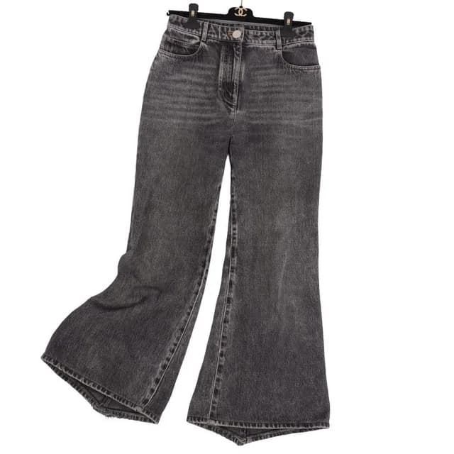 Chanel Denim Pants Black Frame in Black Denim from The Reluxe, photo 1 of 1