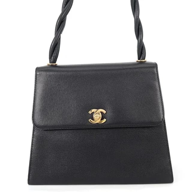 Chanel Shoulder Bag Caviar Leather Black in Black Caviar leather from The Reluxe, photo 1 of 1