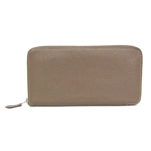 Hermès Asap Long Women,Men Chevre Leather Long Wallet (bi-fold) Etoupe Gray in Etoupe gray Chevre leather from Elady, photo 1 of 1
