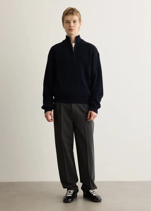 Incu Collection Arcadia Quarter Zip in NAVY, image 1 of 1 from Incu