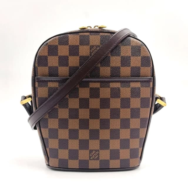 Louis Vuitton Ipanema PM Damier Ebene Leather Brown Shoulder Bag Gold in Brown Leather from The Reluxe, photo 1 of 1