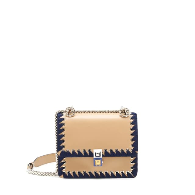 Fendi Kan i Dark beige / Navy with SHW in Beige Calfskin from EMIER, photo 1 of 1