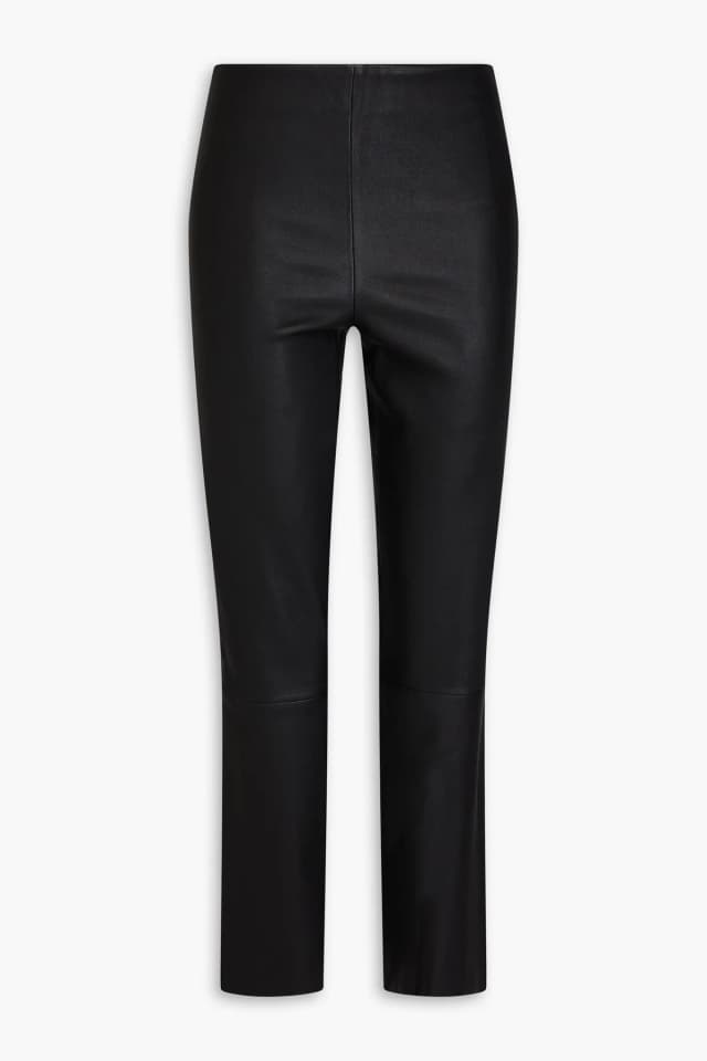 By Malene Birger Lambskin Leather Cropped Leggings, image 1 of 1 from THE OUTNET