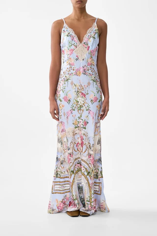 Camilla eBoutique V SPLICED LACE SLIP DRESS TILED IN TIME, image 1 of 1 from CAMILLA