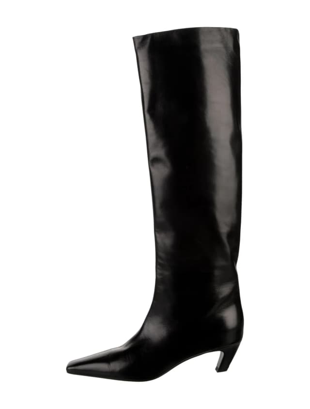 Khaite Leather Boots in black Leather from The RealReal, photo 1 of 1