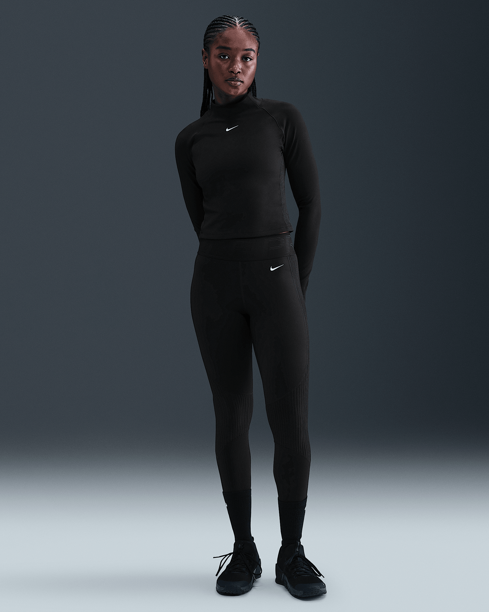 Nike Pro in Black/White, image 1 of 1 from Nike