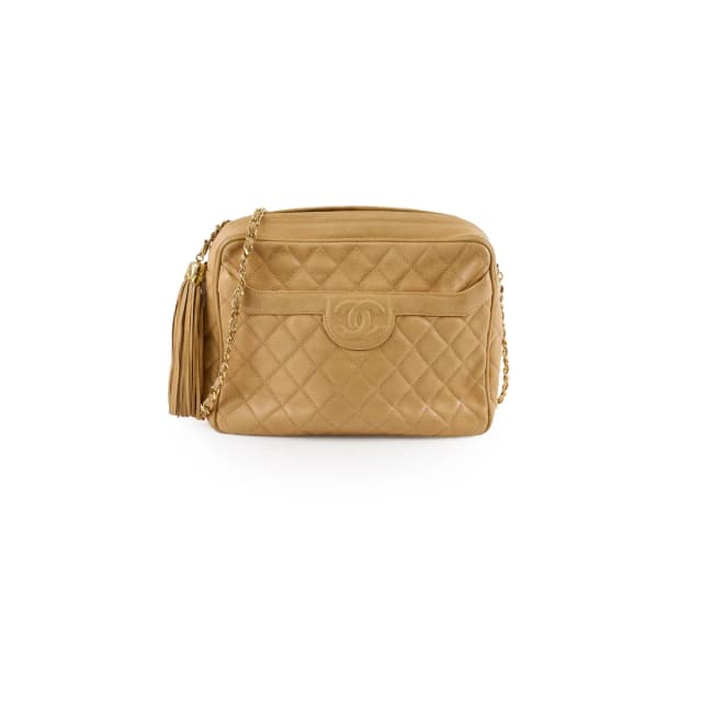 Chanel Vintage 1991-1994 Camera Bag Beige Caviar in Beige Caviar leather from The Purse Affair, photo 1 of 1