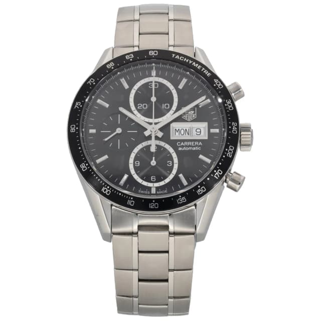 TAG Heuer Carrera CV201AG 41mm Stainless Steel Watch from H&T, photo 1 of 1