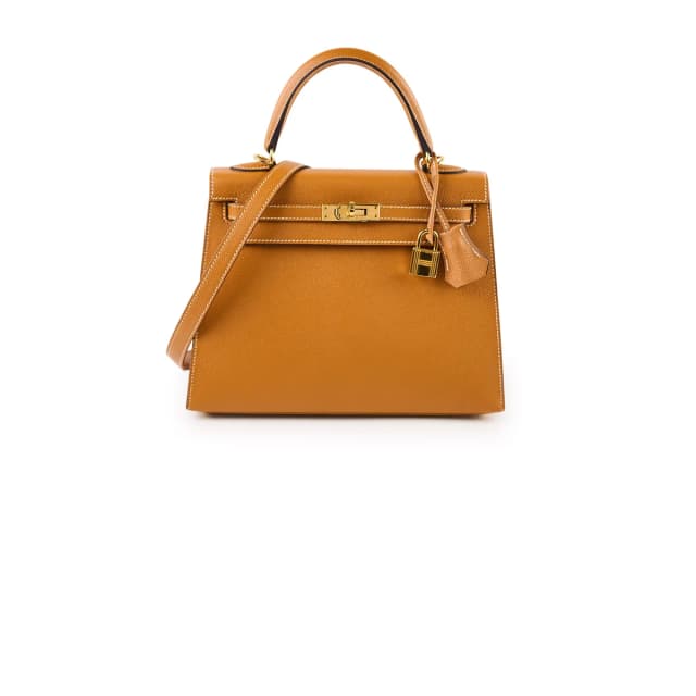 Hermès Kelly 25 Epsom Toffee GHW- A Stamp in Epsom leather from The Purse Affair, photo 1 of 1