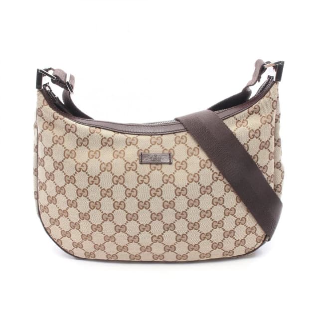 Gucci Shoulder Bag GG Canvas Beige Brown in Brown Canvas from The Reluxe, photo 1 of 1