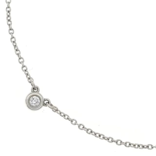 Tiffany & Co. by the Yard Diamond Pendant Chain 925 Sterling Silver in Silver from The Reluxe, photo 1 of 1