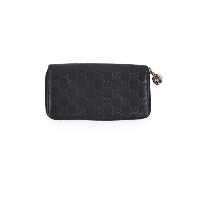 Gucci Monogram GG Black Wallet in Black Leather from The Purse Affair, photo 1 of 1