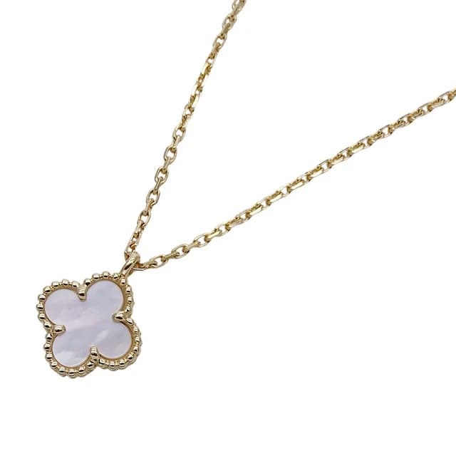 Van Cleef & Arpels Necklace Sweet Alhambra 750 Yellow Gold Mother Observation in Yellow from The Reluxe, photo 1 of 1