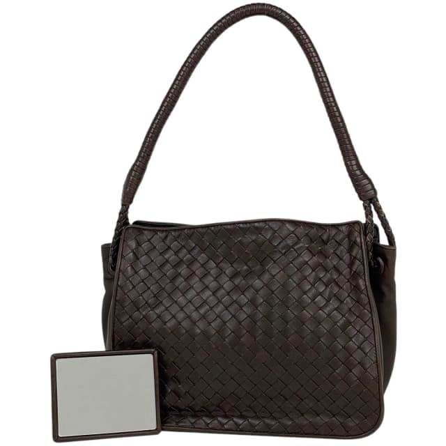 Bottega Veneta Shoulder Bag Intrecciato Leather Brown in Brown Woven leather from The Reluxe, photo 1 of 1