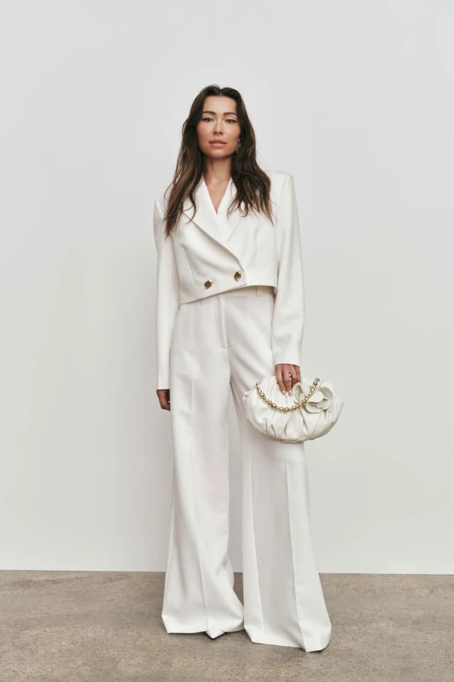 AJE Colette Pant in IVORY, image 1 of 1 from Aje