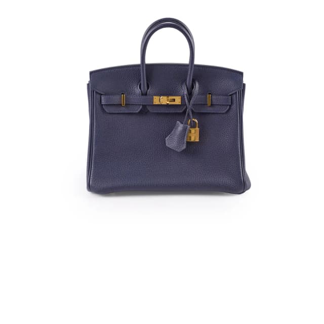 Hermès Birkin 25 Togo Blue Nuit - Z Stamp in Blue Togo leather from The Purse Affair, photo 1 of 1