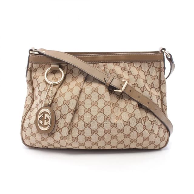 Gucci Shoulder Bag Sukey GG Canvas Beige Olive in Beige Canvas from The Reluxe, photo 1 of 1