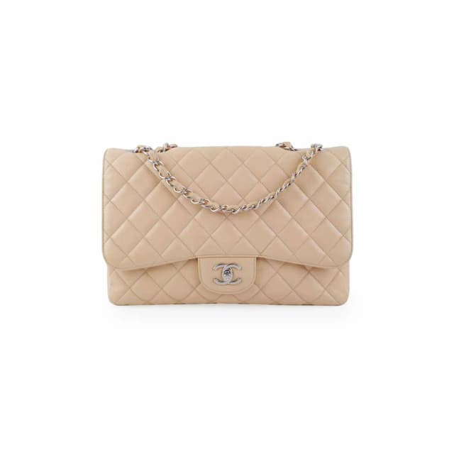 Chanel Classic Flap Jumbo Caviar Beige in Beige Caviar leather from The Purse Affair, photo 1 of 1