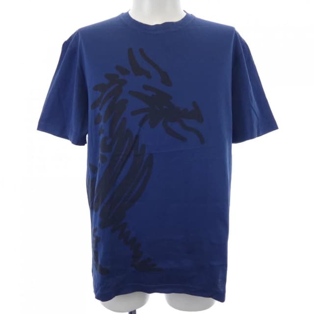Hermès Emblem Cotton T-Shirt in Blue from The Reluxe, photo 1 of 1