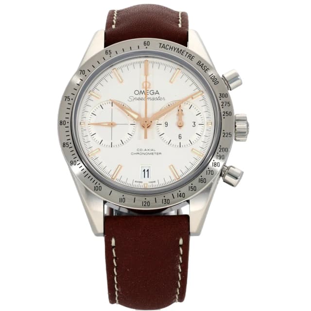 Omega Speedmaster 57 331.12.42.51.02.002 41.5mm Stainless Steel Watch in Leather from H&T, photo 1 of 1