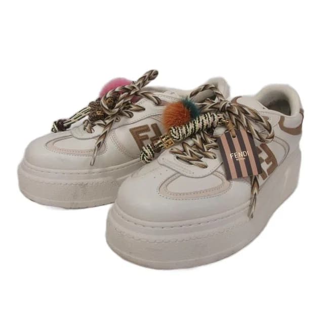 Fendi Match Platform Sneakers Charm White Us9 in White from The Reluxe, photo 1 of 1