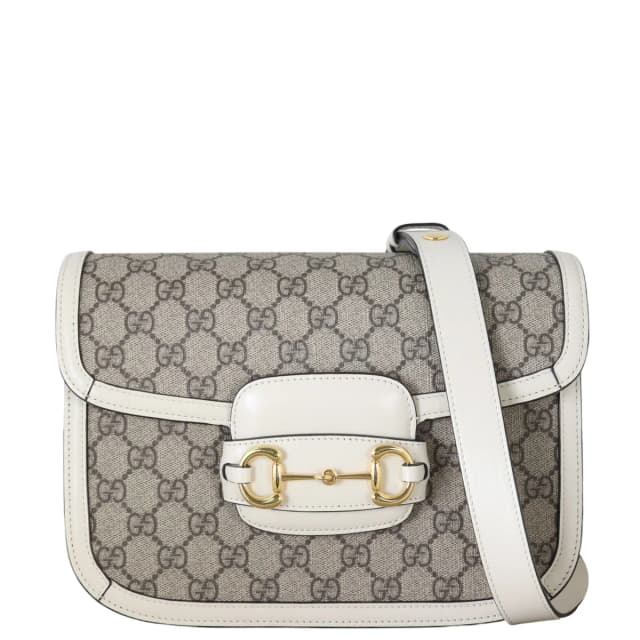Gucci GG Supreme Horsebit 1955 Shoulder Bag in Coated canvas from Luxe.It.Fwd, photo 1 of 1
