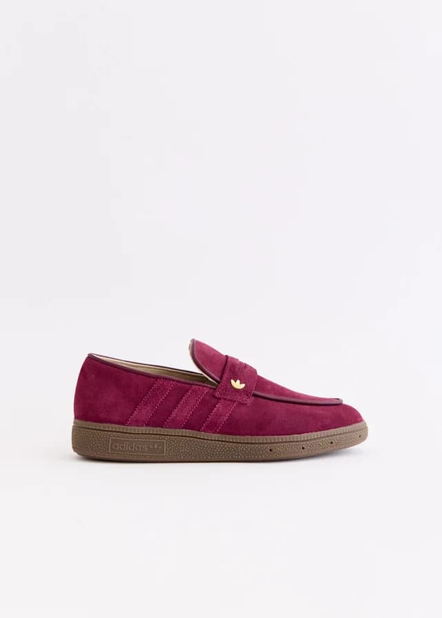 Adidas Women's Handball Spezial 'Maroon' Loafers in MAROON MAROON GUM5, image 1 of 1 from Incu