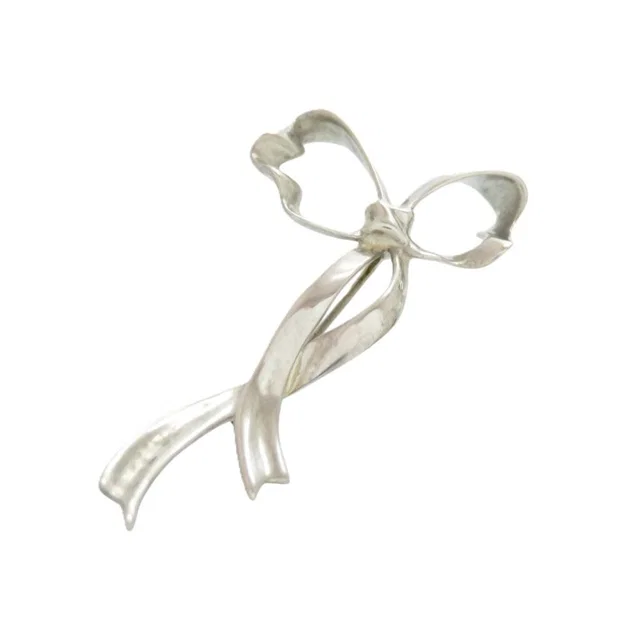 Tiffany & Co. Ribbon Brooch 925 Sterling Silver in Silver from The Reluxe, photo 1 of 1
